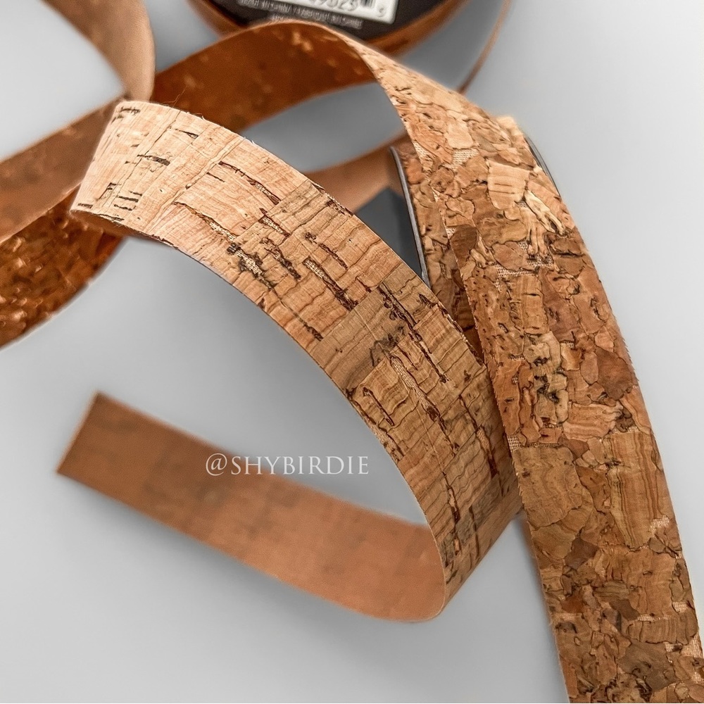 NEW Lot 24 Rolls of Natural Cork Ribbon
